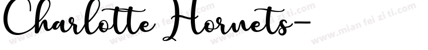 Charlotte Hornets字体转换